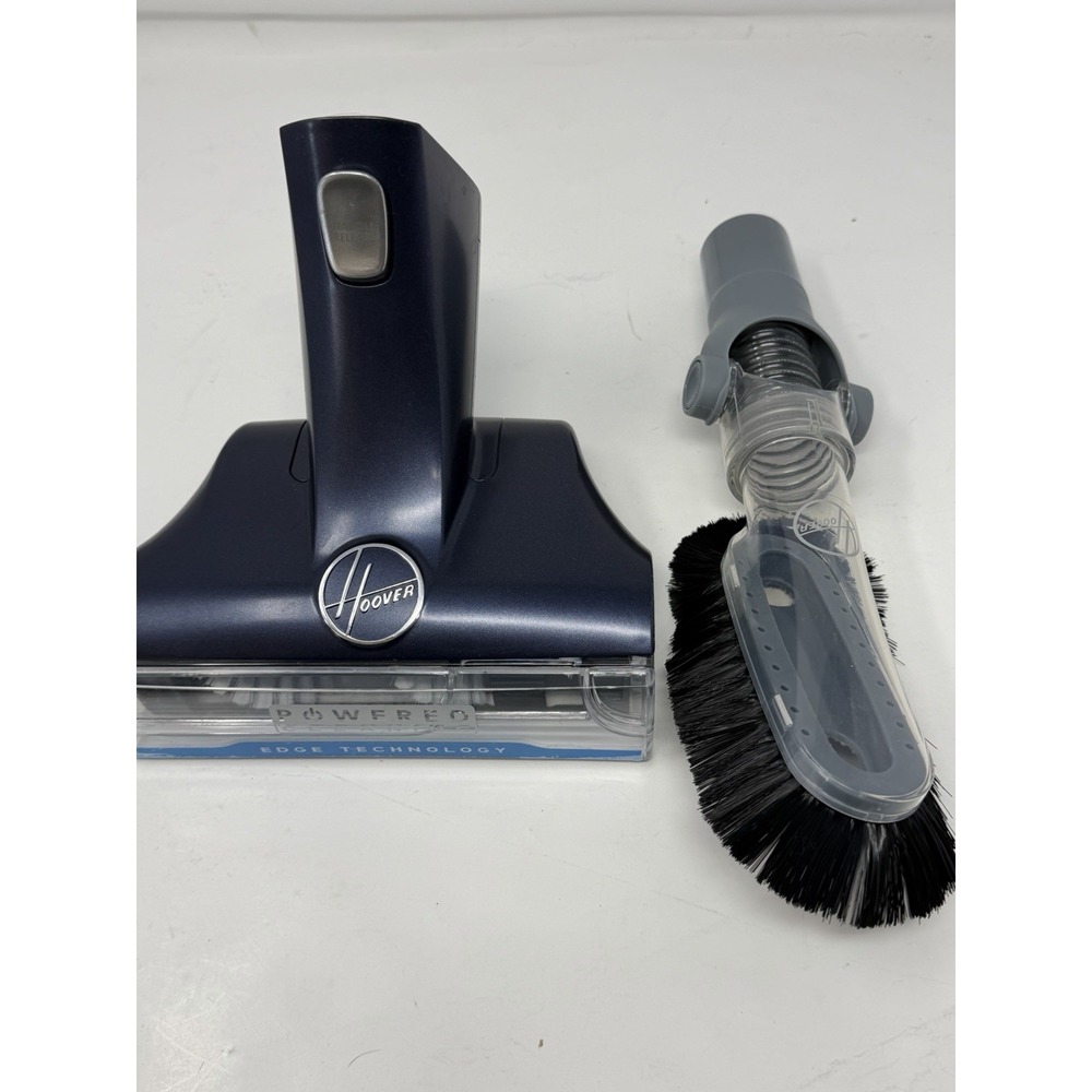 Hoover Vacuum Attachment Lot:‎ Powered Stair Tool & Flexible Duster Brush Grey